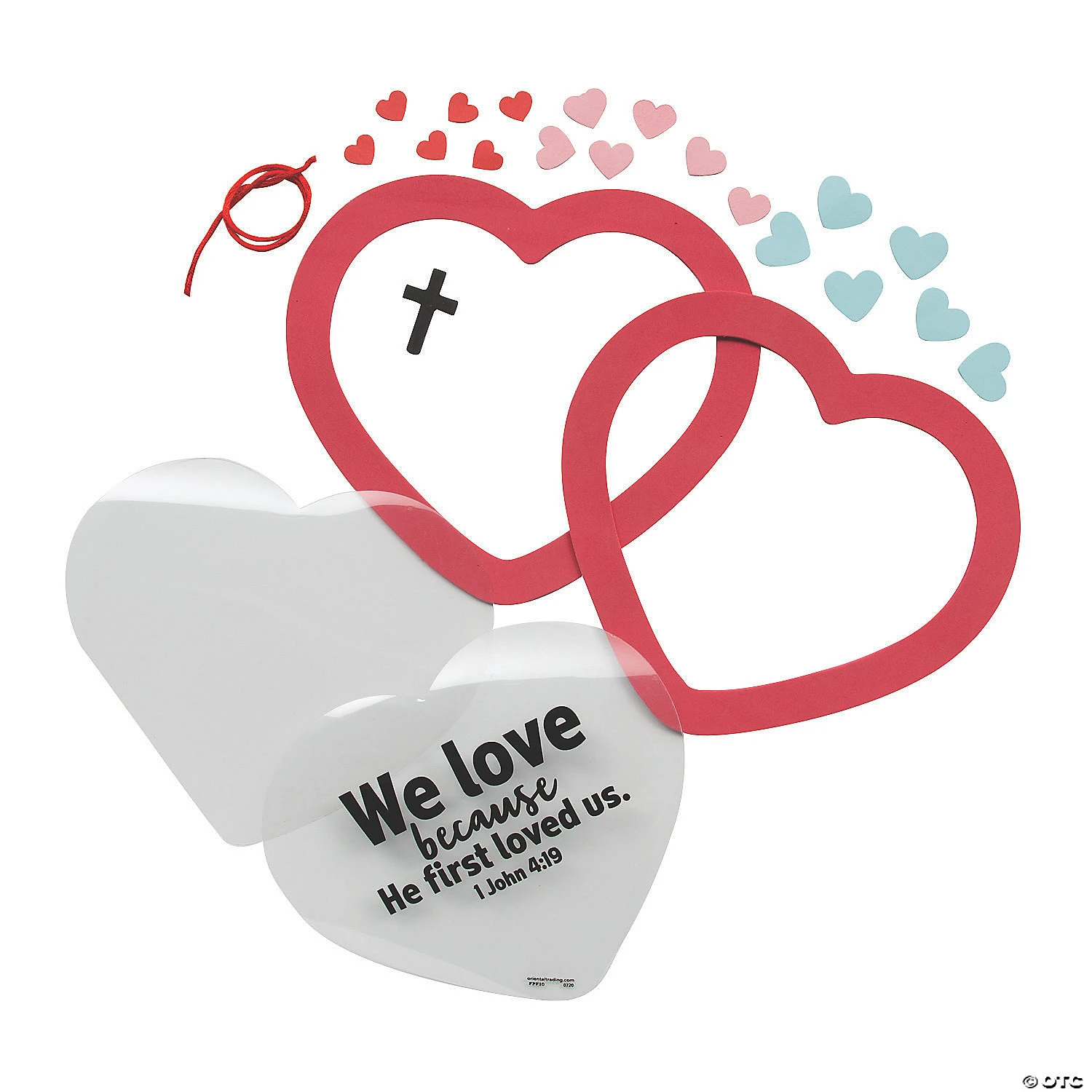 Budget β 1 John 4:19 Heart Sign Craft Kit- Makes 12 π 2 Budget β 1 John 4:19 Heart Sign Craft Kit- Makes 12 π - Image 2