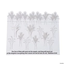 Brand new π 3D Color Your Own Parable of Wheat & Weeds - 12 Pc. π