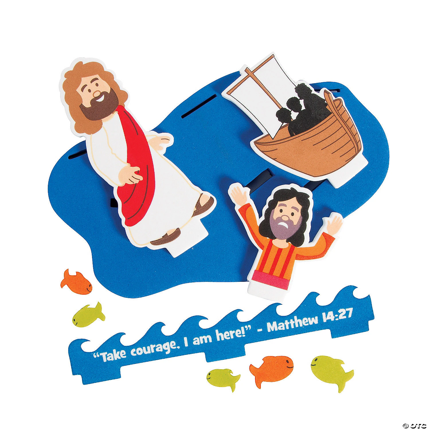 Best Sale π 3D Jesus & Peter Walk on Water Floating Craft Kit - Makes 12 π 2 Best Sale π 3D Jesus & Peter Walk on Water Floating Craft Kit - Makes 12 π - Image 2