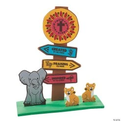 Budget 🎉 African Safari VBS 3D Directional Stand-Up Craft Kit - Makes 12 ⭐
