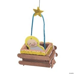 Budget 🔔 Baby Jesus 3D ❄ Christmas Ornament Craft Kit - Makes 12 🎉