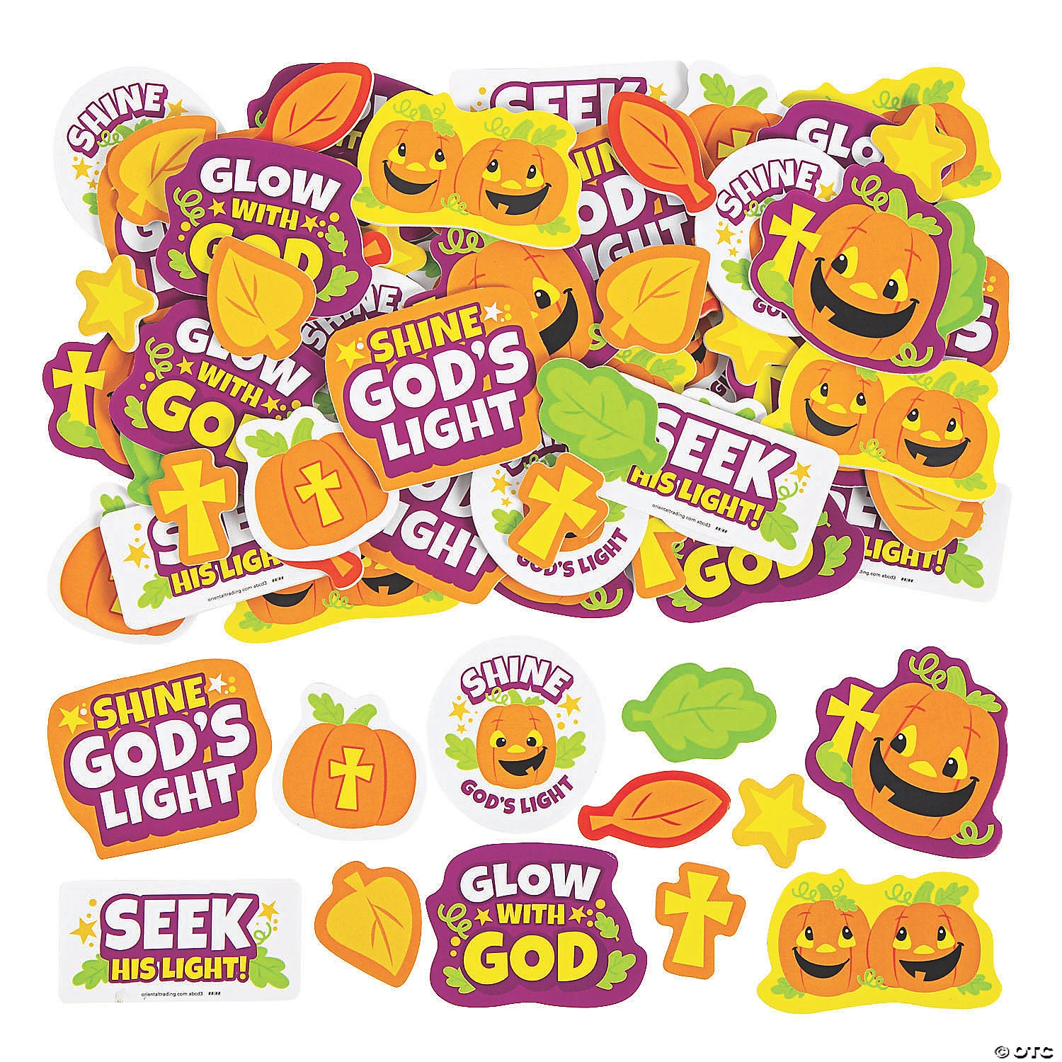 Promo π― Bulk Christian Pumpkin Self-Adhesive Shapes - 72 Pc. π 1 Promo π― Bulk Christian Pumpkin Self-Adhesive Shapes - 72 Pc. π