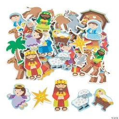 Outlet 🔔 Bulk Nativity Self-Adhesive Foam Shapes - 300 Pc. 🎉