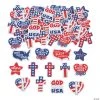 Buy ⌛ Bulk Religious Patriotic Self-Adhesive Shapes - 72 Pc. ✔️