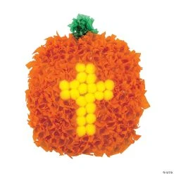 Coupon 😍 Christian Pumpkin Crinkle Tissue Paper Craft Kit- Makes 12 🌟