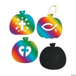 Best deal π Christian Pumpkin Magic Color Scratch Ornaments with Cutout - 24 Pc. π―
