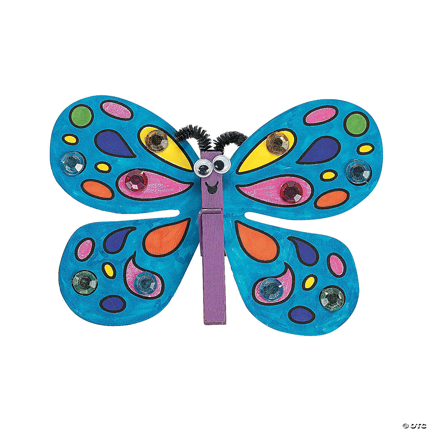 Wholesale π€© Clothespin Butterfly Magnet Craft Kit - Makes 12 𧨠1 Wholesale π€© Clothespin Butterfly Magnet Craft Kit - Makes 12 π§¨