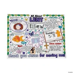 New π Color Your Own All About Lent Posters - 30 Pc. π§¨