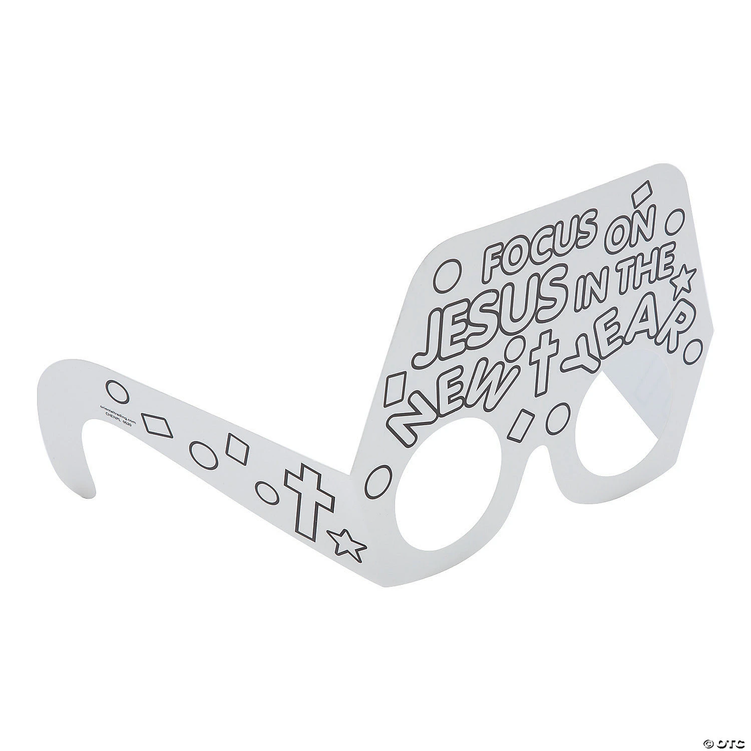 Wholesale ✨ Color Your Own Blessed New Year Glasses - 12 Pc. ⌛ 3 Wholesale ✨ Color Your Own Blessed New Year Glasses - 12 Pc. ⌛ - Image 3