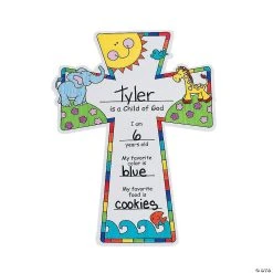 Budget 😉 Color Your Own Child of God Crosses - 12 Pc. ❤️