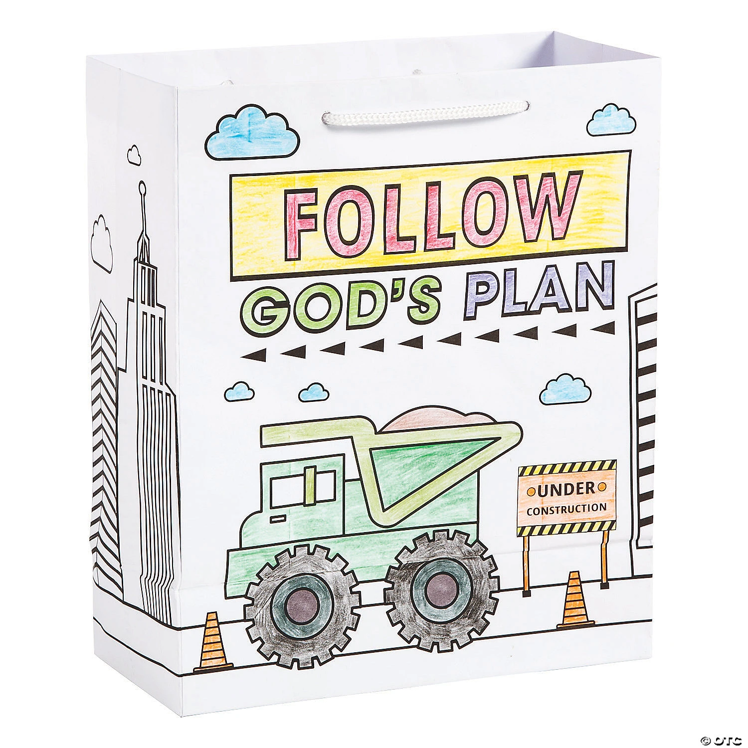 Top 10 ✨ Color Your Own Construction VBS Medium Take Home Bags - 12 Pc. ❤️ 2 Top 10 ✨ Color Your Own Construction VBS Medium Take Home Bags - 12 Pc. ❤️ - Image 2