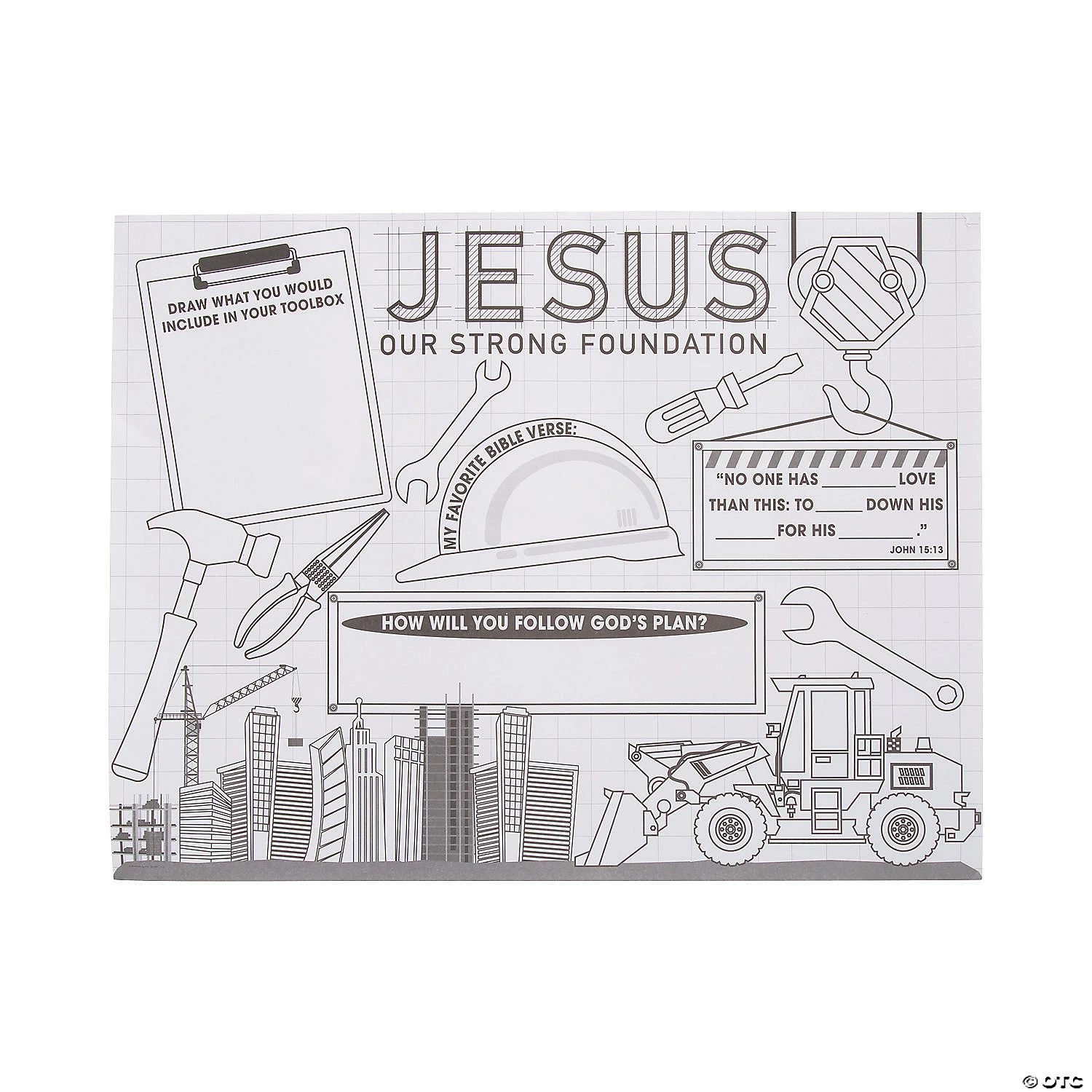 Cheapest ⌛ Color Your Own “Construction VBS” Posters - 30 Pc. ✨ 1 Cheapest ⌛ Color Your Own “Construction VBS” Posters - 30 Pc. ✨
