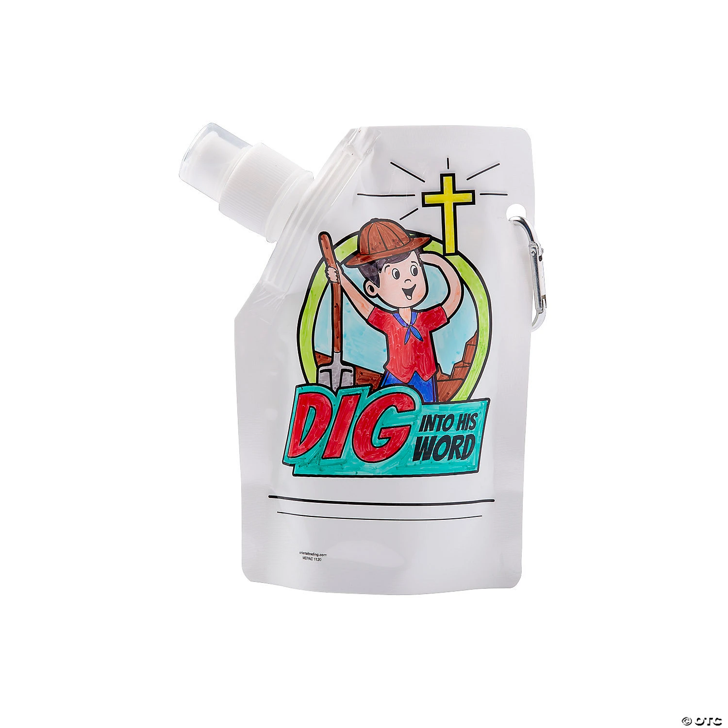 Best Sale ❤️ Color Your Own Dig VBS Collapsible Water Bottles - 12 Pc. ❤️ 2 Best Sale ❤️ Color Your Own Dig VBS Collapsible Water Bottles - 12 Pc. ❤️ - Image 2