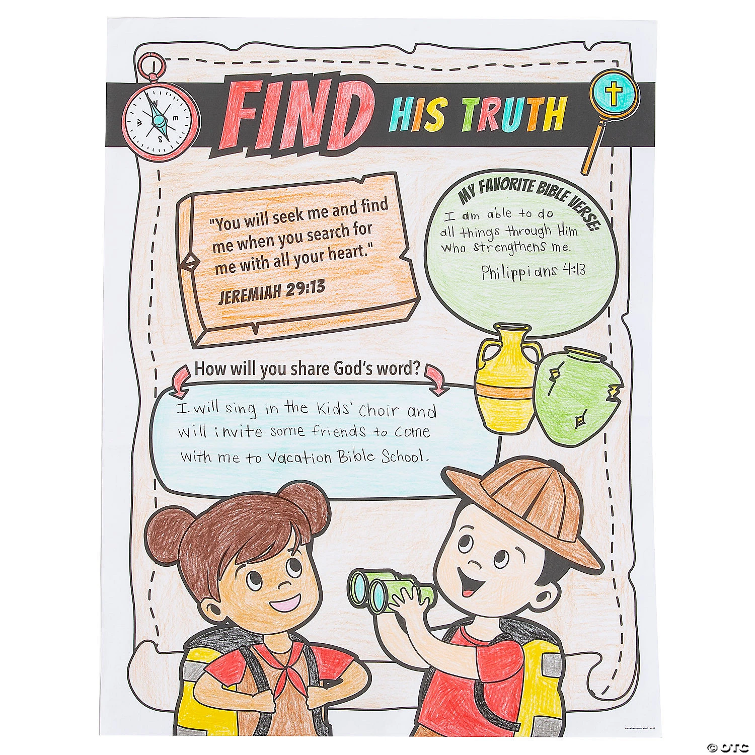 Top 10 π Color Your Own Dig VBS Posters - 30 Pc. β 2 Top 10 π Color Your Own Dig VBS Posters - 30 Pc. β - Image 2