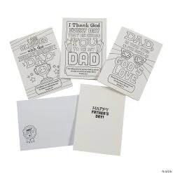 Cheapest 😀 Color Your Own Faith Father’s Day Cards - 12 Pc. 🎉