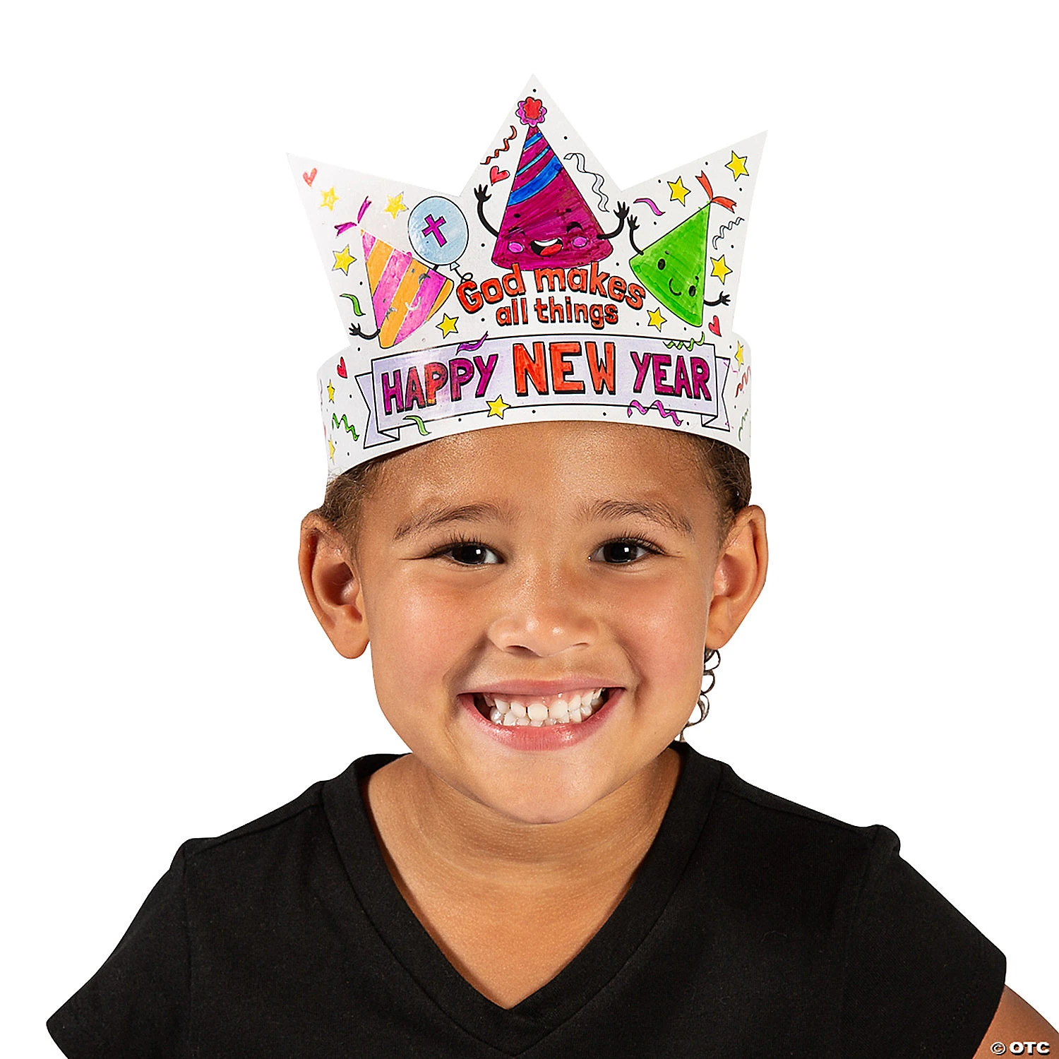 New π Color Your Own Faith Happy New Year Crowns - 12 Pc. β 2 New π Color Your Own Faith Happy New Year Crowns - 12 Pc. β - Image 2