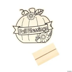 Flash Sale ❤️ Color Your Own Fall Blessings Pumpkins - 12 Pc. ✔️ -Religious Crafts Sales color your own fall blessings pumpkins 12 pc 13983041 a02