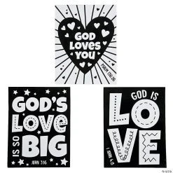 Buy βοΈ Color Your Own Godβs Love Fuzzy Posters - 24 Pc. β¨
