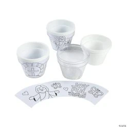 Best Sale π Color Your Own He Lives Flowerpots - 12 Pc. βοΈ