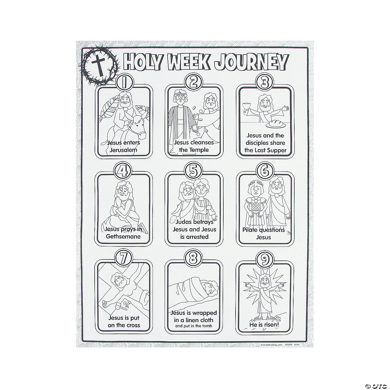 Discount ✔️ Color Your Own “Holy Week Journey” Posters - 30 Pc. 😀 1 Discount ✔️ Color Your Own “Holy Week Journey” Posters - 30 Pc. 😀