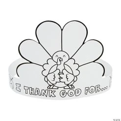 Brand new β Color Your Own I Thank God Turkey Crowns - 12 Pc. π₯°