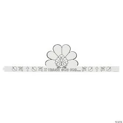 Brand new ⭐ Color Your Own I Thank God Turkey Crowns - 12 Pc. 🥰 -Religious Crafts Sales color your own i thank god turkey crowns 12 pc 13742931 a03