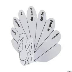 Discount β Color Your Own Inspirational Turkey Stand-Ups - 12 Pc. π
