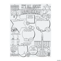Best deal ✔️ Color Your Own It’s All About Hanukkah Posters - 12 Pc. 🌟