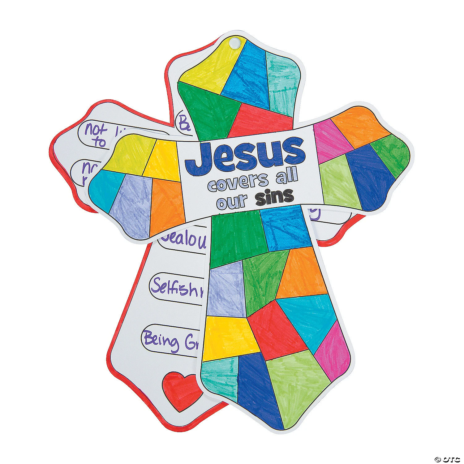 Buy β Color Your Own Jesus Covers All Our Sins Crosses - 12 Pc. π 2 Buy β Color Your Own Jesus Covers All Our Sins Crosses - 12 Pc. π - Image 2