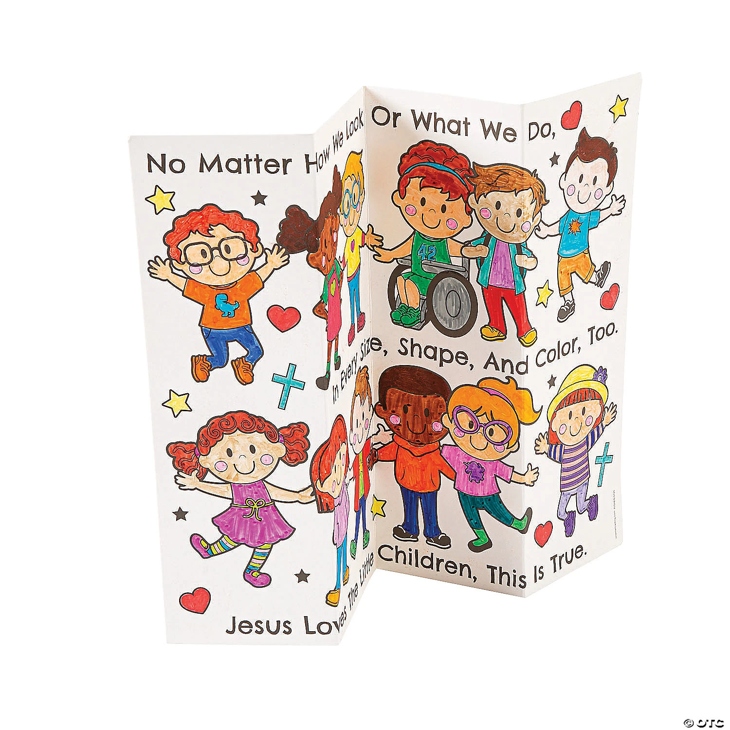 Hot Sale π€© Color Your Own Jesus Loves the Children Accordion Cards - 12 Pc. π₯° 2 Hot Sale π€© Color Your Own Jesus Loves the Children Accordion Cards - 12 Pc. π₯° - Image 2