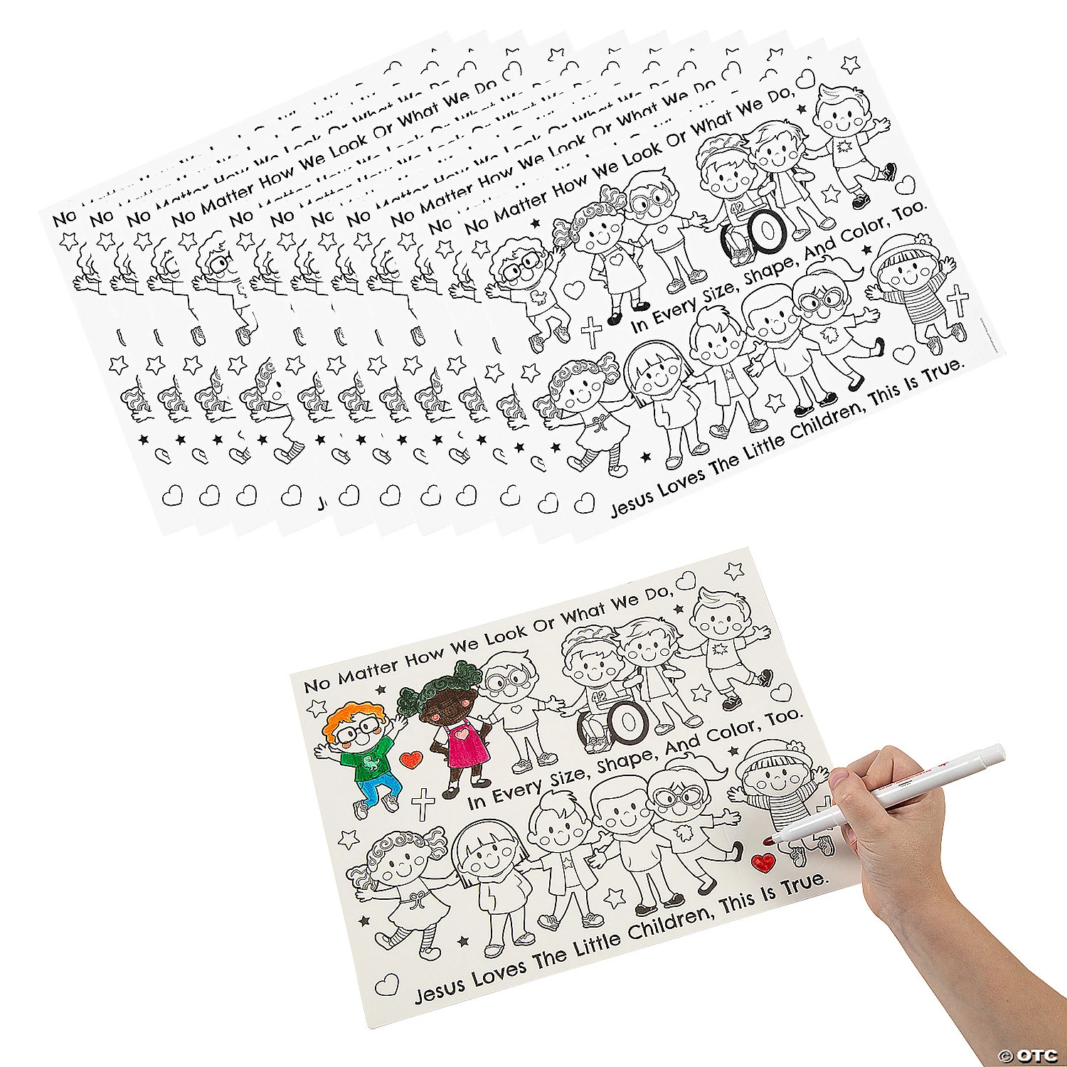 Hot Sale π€© Color Your Own Jesus Loves the Children Accordion Cards - 12 Pc. π₯° 1 Hot Sale π€© Color Your Own Jesus Loves the Children Accordion Cards - 12 Pc. π₯°