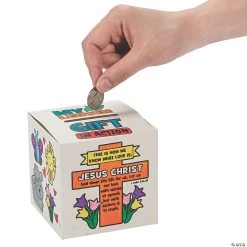 Brand new ⌛ Color Your Own Lent Offering Boxes - 12 Pc. 🤩 -Religious Crafts Sales color your own lent offering boxes 12 pc 13935930 a03