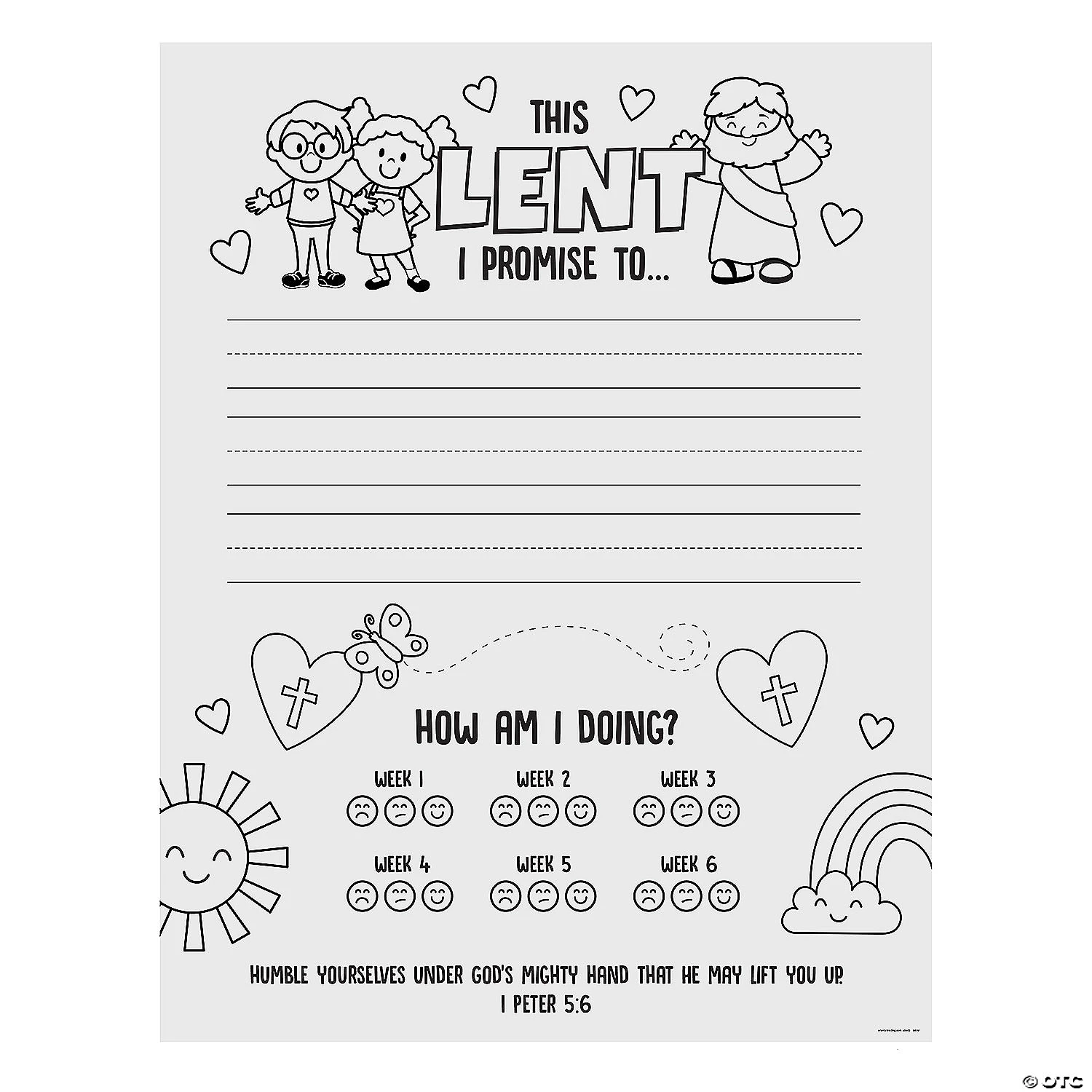 Best Sale ✔️ Color Your Own Lent Promises Posters - 30 Pc. ✨ 2 Best Sale ✔️ Color Your Own Lent Promises Posters - 30 Pc. ✨ - Image 2