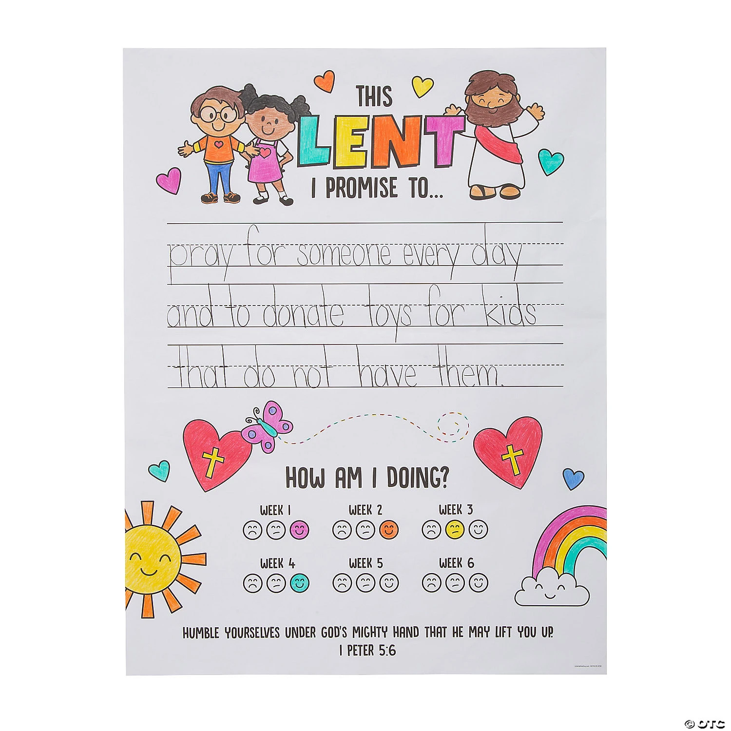 Best Sale ✔️ Color Your Own Lent Promises Posters - 30 Pc. ✨ 3 Best Sale ✔️ Color Your Own Lent Promises Posters - 30 Pc. ✨ - Image 3