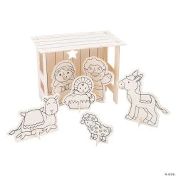 Outlet π€© Color Your Own Nativity Stable Sets - 6 Pc. β€οΈ