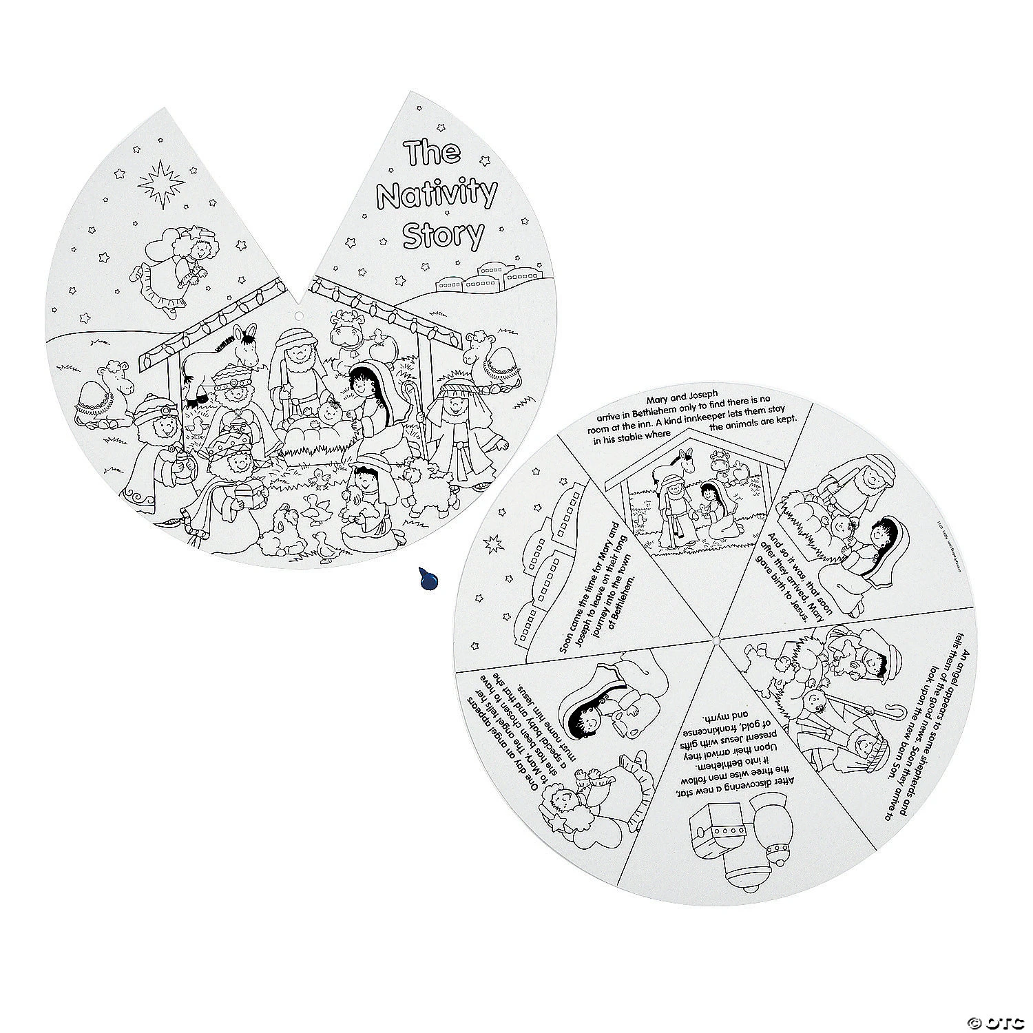 Outlet π Color Your Own Nativity Wheels - 12 Pc. βοΈ 2 Outlet π Color Your Own Nativity Wheels - 12 Pc. βοΈ - Image 2