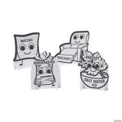 New 🎉 Color Your Own Passover Questions Activity - 48 Pc. ✨