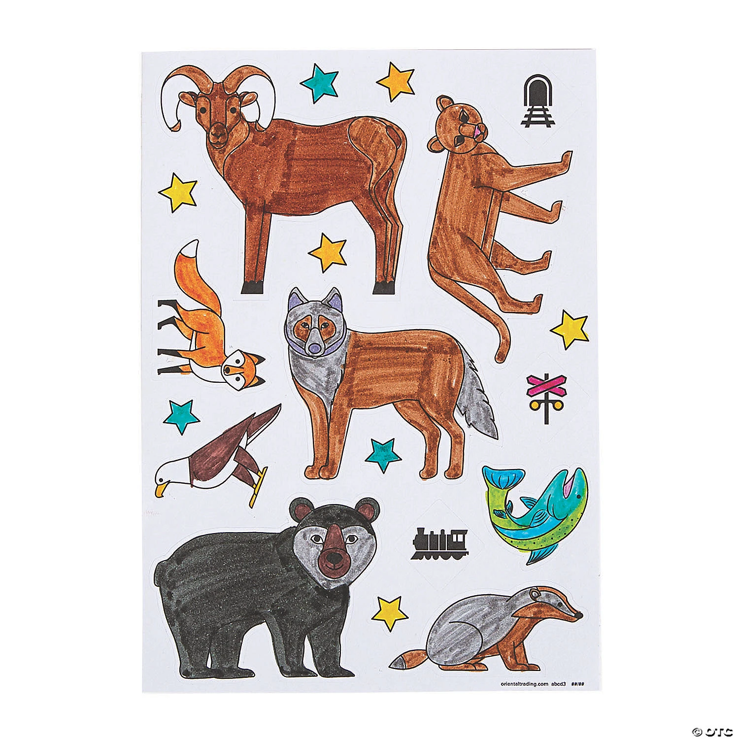 New βοΈ Color Your Own Railroad Stickers - 30 Pc. π 2 New βοΈ Color Your Own Railroad Stickers - 30 Pc. π - Image 2