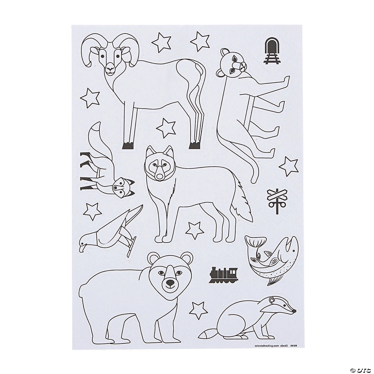 New βοΈ Color Your Own Railroad Stickers - 30 Pc. π 1 New βοΈ Color Your Own Railroad Stickers - 30 Pc. π