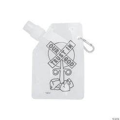 Promo βοΈ Color Your Own Railroad VBS Collapsible Water Bottles - 12 Pc. π―