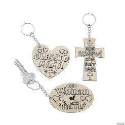 Flash Sale π Color Your Own Religious Motherβs Day Keychains - 12 Pc. π