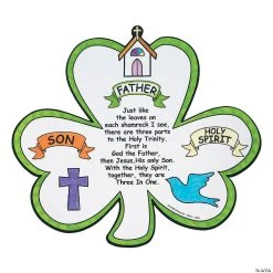 Outlet π Color Your Own Shamrock Trinity Cutouts - 12 Pc. β