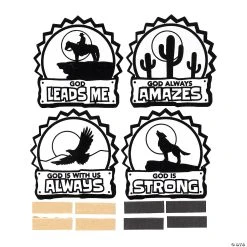 Budget 😉 Color Your Own Southwest VBS Fuzzy Magnets - 12 Pc. 🧨