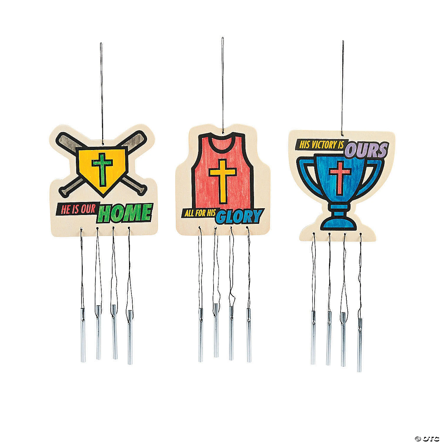 Discount π€© Color Your Own Sports VBS Wind Chimes - 12 Pc. π 2 Discount π€© Color Your Own Sports VBS Wind Chimes - 12 Pc. π - Image 2