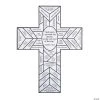 Hot Sale ⭐ Color Your Own Stained Glass Cross Lent Countdown Sheets - 12 Pc. ✔️