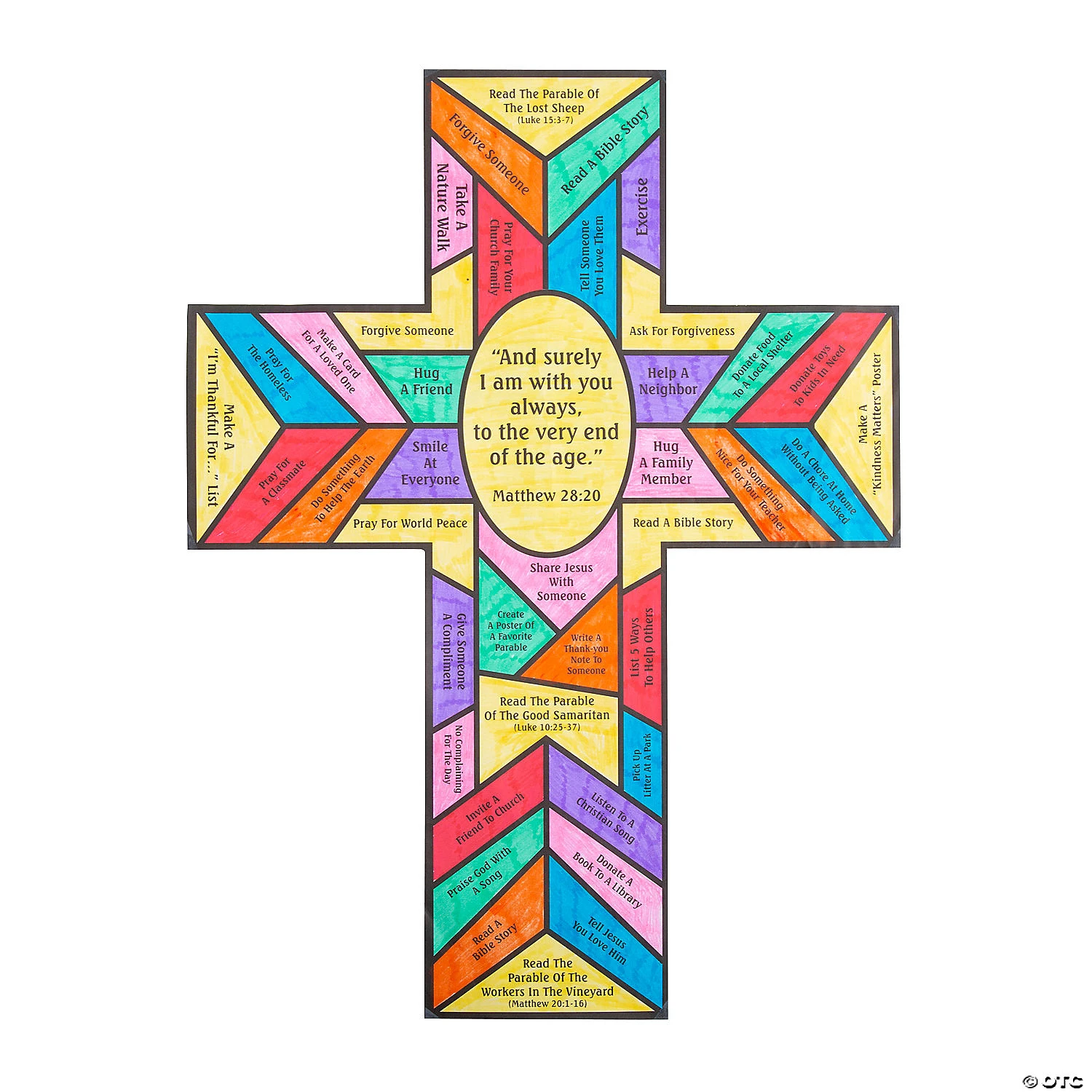 Hot Sale ⭐ Color Your Own Stained Glass Cross Lent Countdown Sheets - 12 Pc. ✔️ 2 Hot Sale ⭐ Color Your Own Stained Glass Cross Lent Countdown Sheets - 12 Pc. ✔️ - Image 2