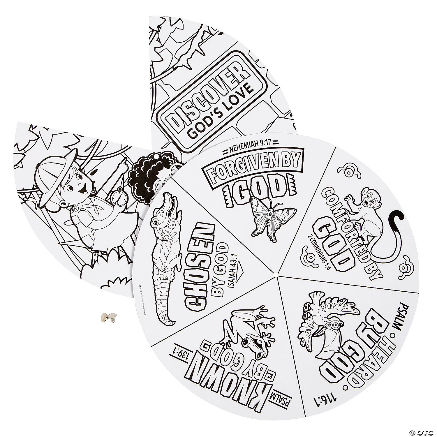 Outlet π Color Your Own Treasure Hunt VBS Wheels - 12 Pc. 𧨠3 Outlet π Color Your Own Treasure Hunt VBS Wheels - 12 Pc. 𧨠- Image 3