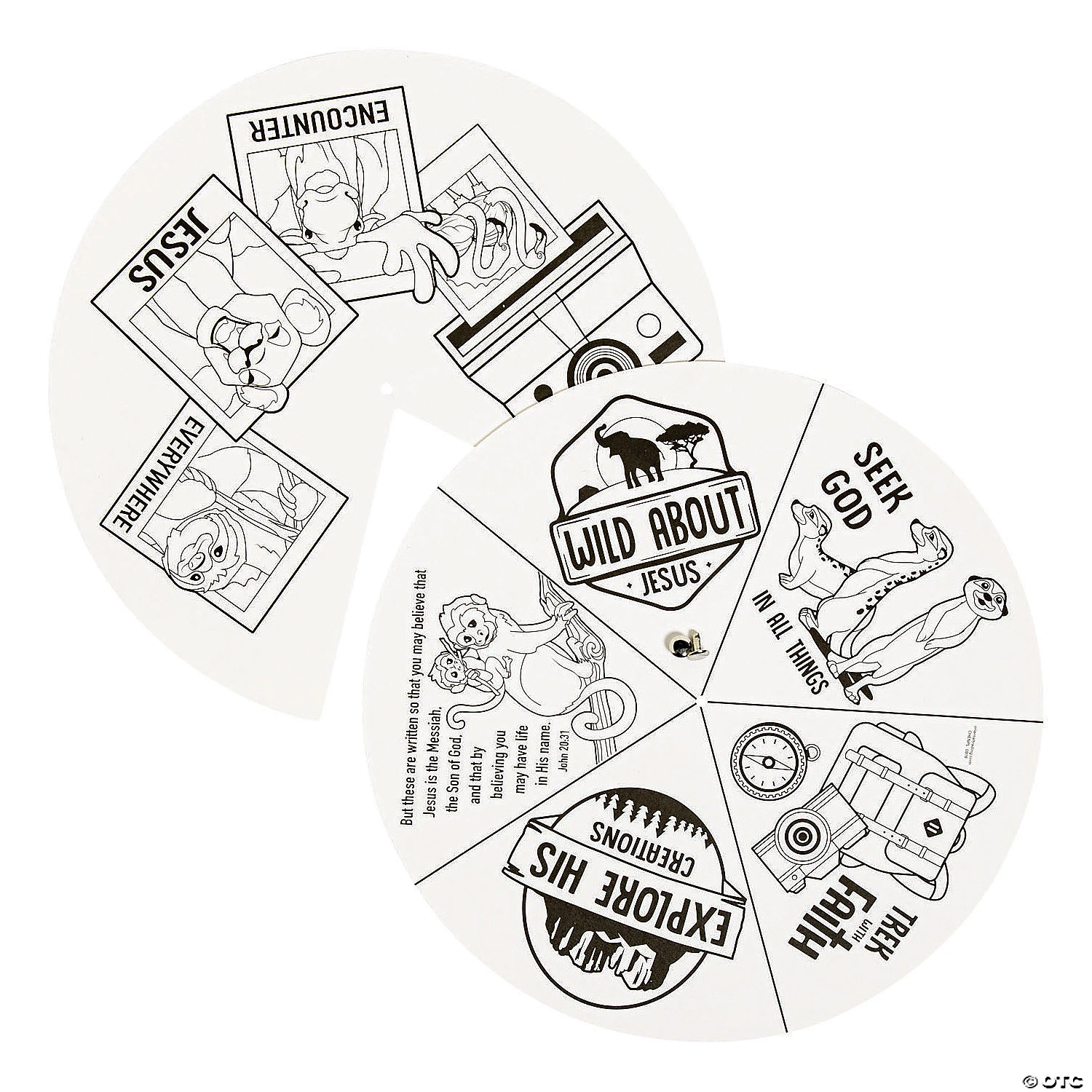 Top 10 π Color Your Own Wild Encounters VBS Wheels - 12 Pc. π 2 Top 10 π Color Your Own Wild Encounters VBS Wheels - 12 Pc. π - Image 2