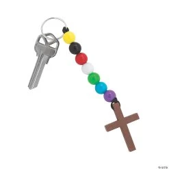 Best Sale 🤩 Colors of Faith Cross Keychain Craft Kit - Makes 12 👏