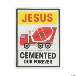 Brand new ❤️ Construction VBS Jesus Cemented Our Forever Magnet Craft Kit - Makes 12 🎁